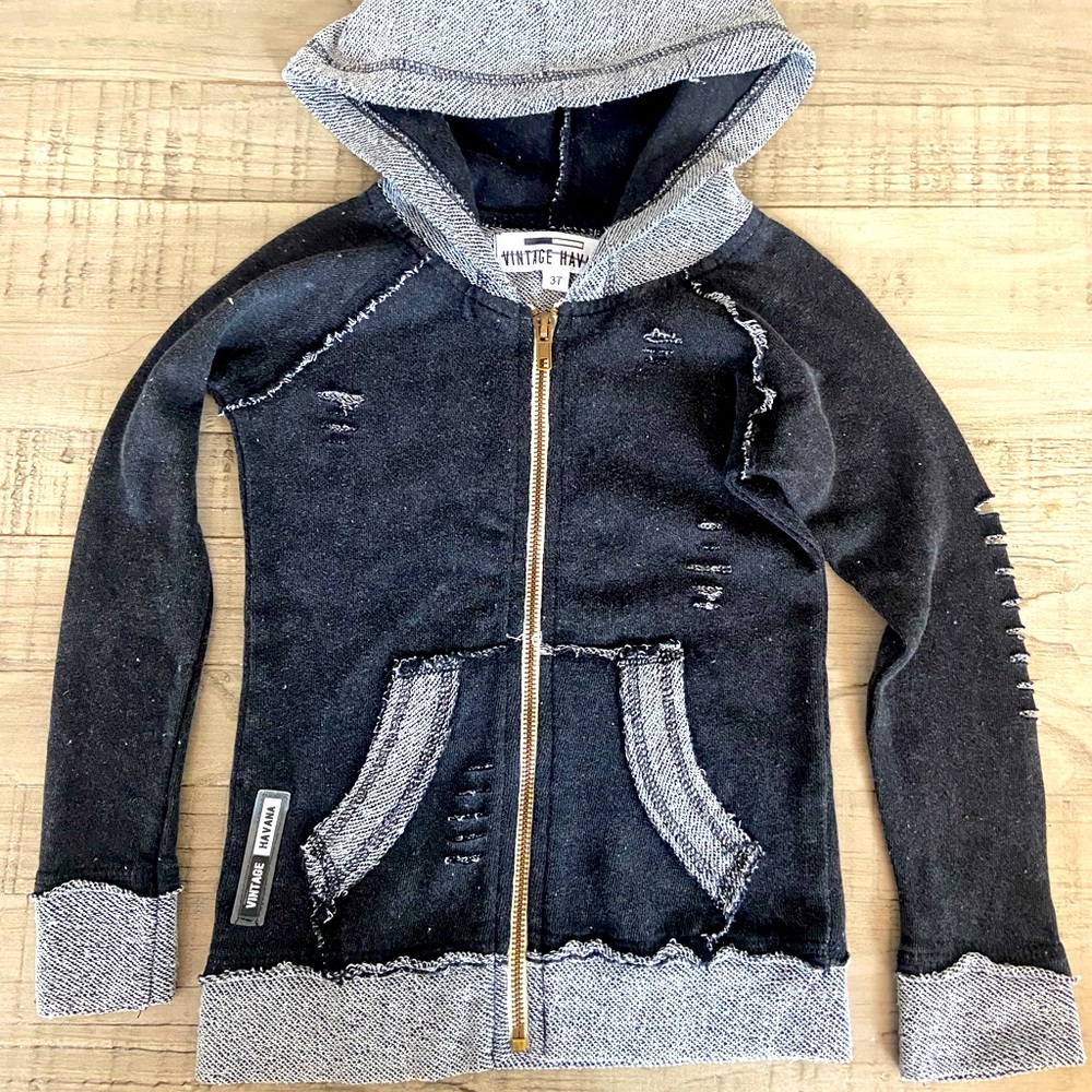 Vintage Havana distressed hoodie for Kids